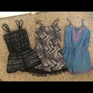 Girls rompers